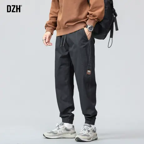 男士美式工装裤男秋冬款男裤2024新款束脚痞帅男生裤子男款休闲裤商品大图