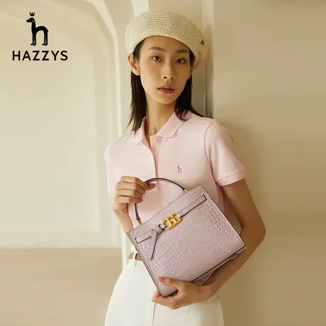 Hazzys哈吉斯新款英伦风拎挎包女士休闲潮流手提包逛街斜挎包商品大图