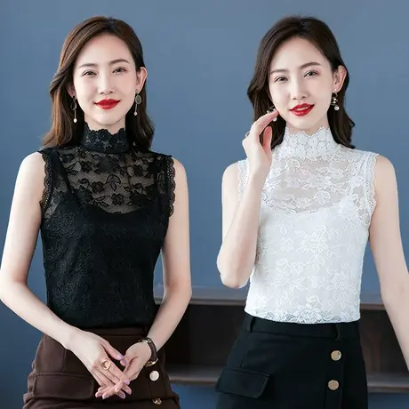 蕾丝打底衫女高档春秋季衬衣卫衣配毛衣秋冬内搭假领子女百搭假领商品大图