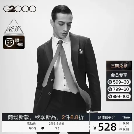 【弹力】G2000商场新款男装2023秋季职业通勤防皱透气长袖衬衫图片