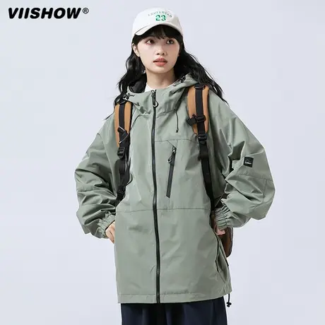 VIISHOW机能冲锋夹克春秋美式季三防宽松潮牌工装运动夹克外套男图片
