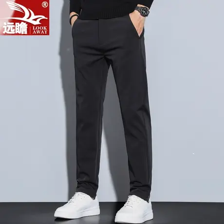 男士休闲裤男直筒修身百搭长裤2022秋季新款潮牌春秋款工装男裤子商品大图