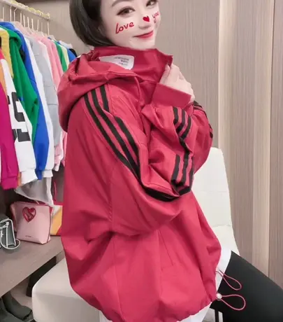 韩系工装百搭连帽外套女2023春秋新款高级范棒球服短款上衣ins潮商品大图