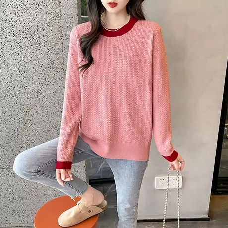 2023新款套头毛衣早秋针织打底衫韩版宽松洋气百搭毛衣女秋冬外穿图片