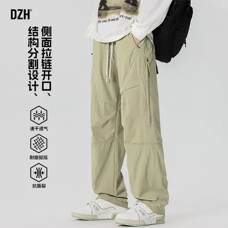 男士夏季薄款工装裤男直筒宽松225新款休闲长裤宽松阔腿裤长裤子商品大图