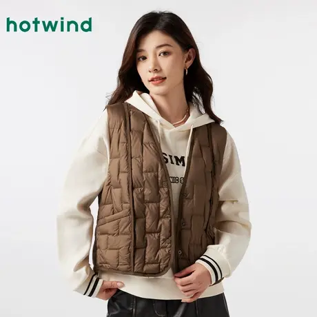 羽绒马甲2025年冬款女士轻薄羽绒服短款圆领羽绒内搭背心商品大图