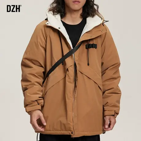 男士美式冬季棉服男款工装加厚棉衣外套2023新款潮牌男装棉袄夹克商品大图