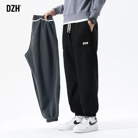 男士灯芯绒裤子男冬款加绒加厚男裤秋冬款2024新款休闲运动裤束脚商品大图