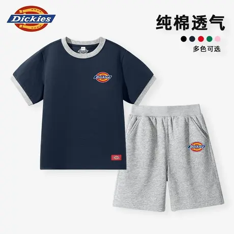 Dickies童装男童夏装套装儿童美式休闲纯棉短袖男孩两件套t恤潮A商品大图
