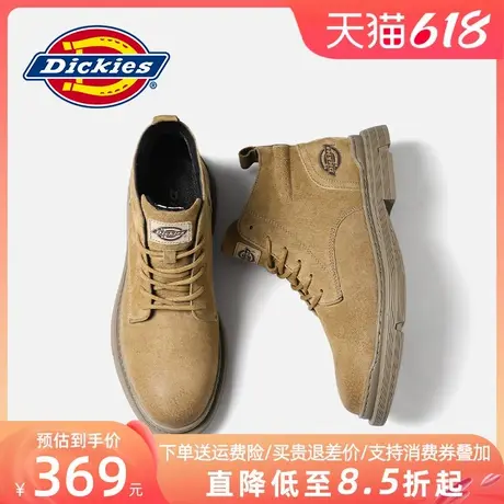 Dickies马丁靴男2025新款夏季棉鞋男鞋中帮工装靴男士靴子雪地靴商品大图