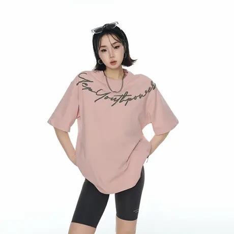 2025夏季新款立体字母发泡短袖T恤男女同款街头宽松潮牌半袖上衣商品大图