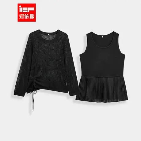 IEF/爱依服【大码女装】2025秋季新款韩版温柔风通勤显瘦里外套裙图片