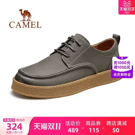 骆驼户外鞋2023年秋季新款工装简约低帮鞋防滑耐磨柔软亲肤休闲鞋图片