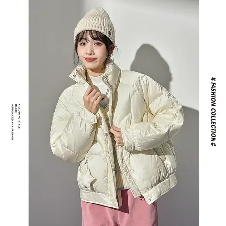 [商场同款]唐狮冬季羽绒服女云朵压线星星吊坠羽绒服休闲甜美风图片