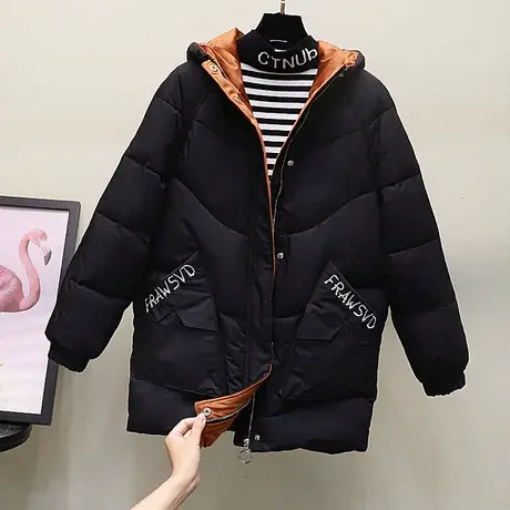 2023冬新款韩版东大门棉袄女宽松棉衣女中长网红时尚羽绒棉服女潮图片