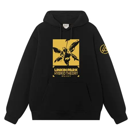 秀洛林肯公园 LINKIN PARK乐队周边衣服秋冬加绒卫衣男女连帽外衣商品大图
