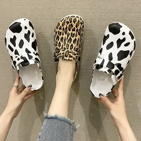 洞洞鞋女夏季ins潮可爱时尚外穿包头凉拖鞋踩屎感厚底防滑沙滩鞋图片