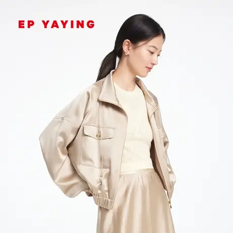 EP YAYING雅莹女装 宽松插肩袖翻领休闲外套 2023新款1211A图片