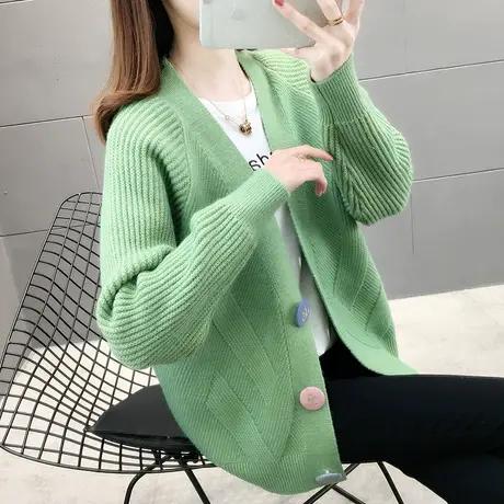 毛衣外套慵懒风秋装2023新款爆款网红女装针织开衫今年流行上衣女商品大图