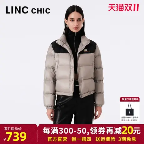 LINCCHIC金羽杰轻薄羽绒服女2023年秋季新款酷感超轻短款箱型外套商品大图