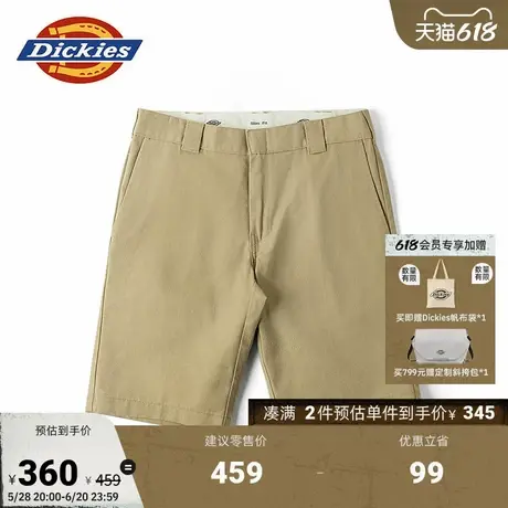 Dickies25春夏新款 宽版腰带环 斜纹布材质工装短裤 男女情侣图片