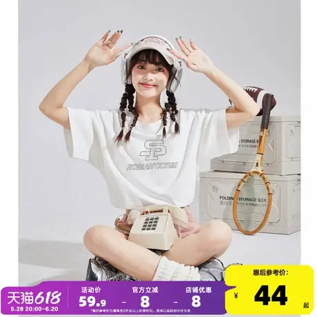 唐狮2024夏季新款潮酷短袖女美式复古T恤设计感独特上衣超好看sz商品大图