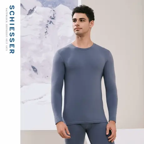 【棉氨绒7A抑菌】SCHIESSER舒雅男士7A抗菌亲肤保暖内衣上衣商品大图