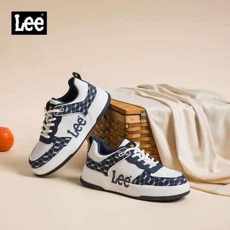 Lee男鞋2025夏季新款真皮板鞋男士韩版潮牌高级感鞋子运动休闲鞋商品大图