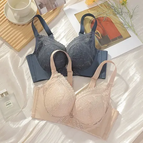 Shaply/莎莲妮专柜同款大胸显小薄款软钢圈调整型上托聚拢收副乳商品大图