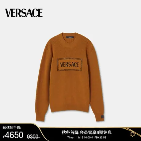 【新年礼物】VERSACE/范思哲 男士90年代复古风Logo针织套头衫图片
