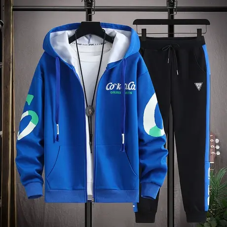 春秋季卫衣外套12男孩13青少年14初高中学生15岁大童男装运动套装商品大图