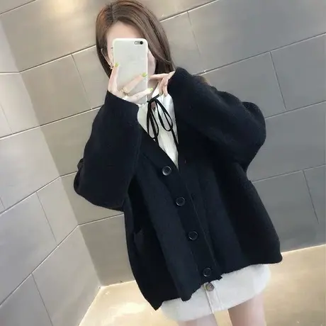 毛衣2024年新款女装春秋季春款春装女士针织开衫宽松百搭外穿爆款商品大图