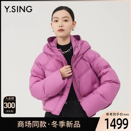 【商场同款】Y.SING衣香丽影2023冬季新款短款羽绒服YYR12310101图片