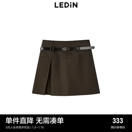 【商场同款】乐町学院半身裙秋冬新款显瘦A字短裙C1GED4201图片