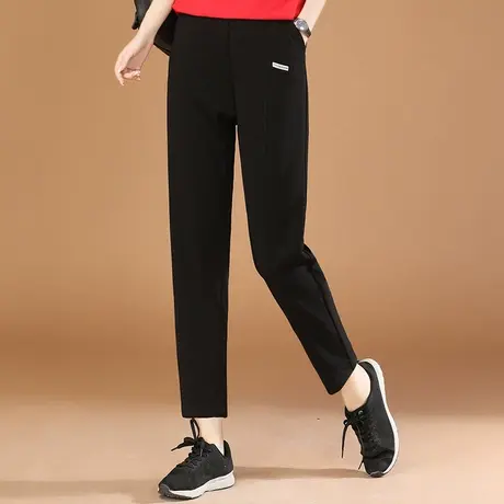 秋新品】松紧腰宽松休闲长裤女2023秋季新款百搭显瘦运动裤哈伦裤图片