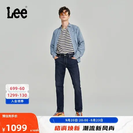 Lee商场同款23秋冬新品726标准直脚深蓝男牛仔裤LMB1007263XA-661商品大图