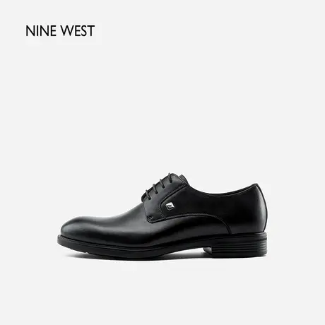 Nine West/玖熙英伦百搭低跟透气男士皮鞋真皮秋冬休闲皮鞋男鞋商品大图