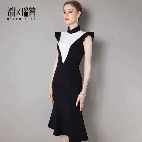 希区瑞普高端法式小众名媛改良旗袍日常年轻款2023夏连衣裙礼服女商品大图