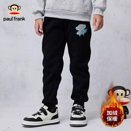 大嘴猴童装儿童加绒裤男童2023秋冬新品中大童保暖卫裤休闲运动裤商品大图