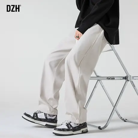 男士冲锋裤运动工装裤男秋季美式裤子2023新款休闲长裤阔腿伞兵裤商品大图