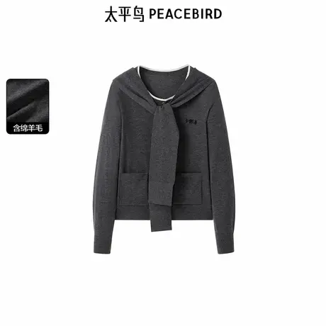 太平鸟女装年秋冬新款披肩式毛套衫A1EBE4158商品大图