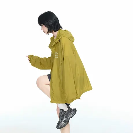 2025夏季UPF50+防晒服出游显瘦户外字母印花连帽防晒衣外套女潮牌图片