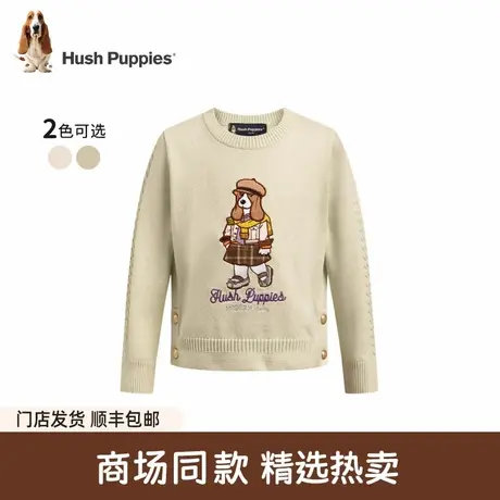 【商场同款】暇步士童装女童圆领毛衣25秋冬新品大童休闲儿童上衣商品大图