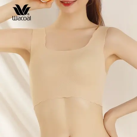 华歌尔Wacoal 凉感内衣女薄款花生杯舒适背心式无钢圈文胸 WV1609图片