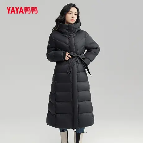 【双十一预售】鸭鸭羽绒服女长款2023年秋冬新品韩版收腰外套L商品大图
