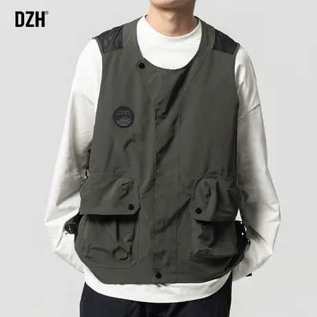 男士户外工装马甲男潮战术背心外穿褂子男装2023新款无袖上衣秋季商品大图