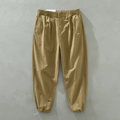 春季男士休闲裤男款裤子日系束脚青年宽松百搭长裤子运动裤卫裤潮图片