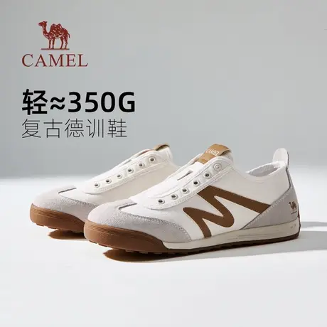 骆驼男鞋2025夏季新款T头德训鞋休闲百搭复古板鞋低帮潮牌运动鞋商品大图