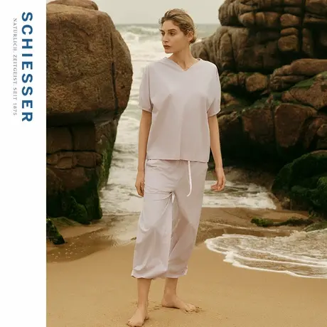 SCHIESSER舒雅25年春夏新品女士莱赛尔棉柔软亲肤透气家居服套装图片