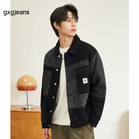 gxg.jeans男装2023年冬季新款翻领棉夹克JEX12100074商品大图